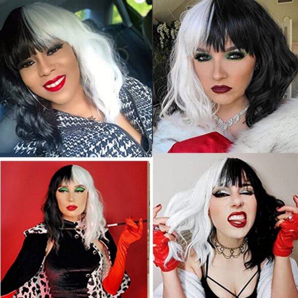 Cruella wig and accessories set - Picture 2 of 2